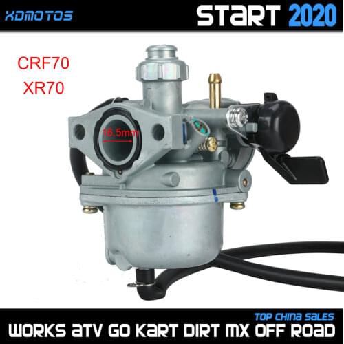 16.5mm Carburetor For Honda XR CRF 70 CRF70 XR70 XR70R CRF70F Dirt Pit Bike Parts Carb 16100-GCF-672 PB12H PB12J PB12K