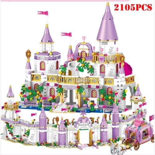 Princess Villa Windsor Castle Building Blocks Girl Figures DIY Friends House City Enlighten Bricks Children Toys Christmas Gift