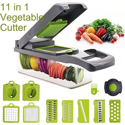 Vegetable Cutter Multifunctional Food Slicer Fruit Potato Peeler Carrot Onion Grater Kitchen Accessories Basket Fruit Slicer
