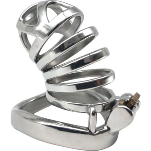 New Arc Rings Mens Chastity Cage Metal Anti Derailment Penis Lock Adult Products Alternative Toys Sex Products for Men