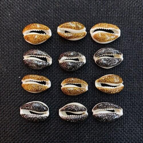 10Pcs/pack Gold Color Natural Conch Shell Loose Beads IDY Making Necklace Bracelets for Women 15-18mm Size Wholesale Price