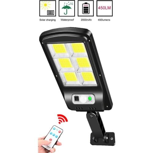 Tabular oblong powerful 6 Head Solar Pendant Light Outdoor Indoor Solar Lamp For Camping Garden Yard motion sensor waterproof ro