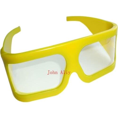 Hot selling yellow Frame IMAX 3d glasses polarized linear 3d glasses for 3D movies