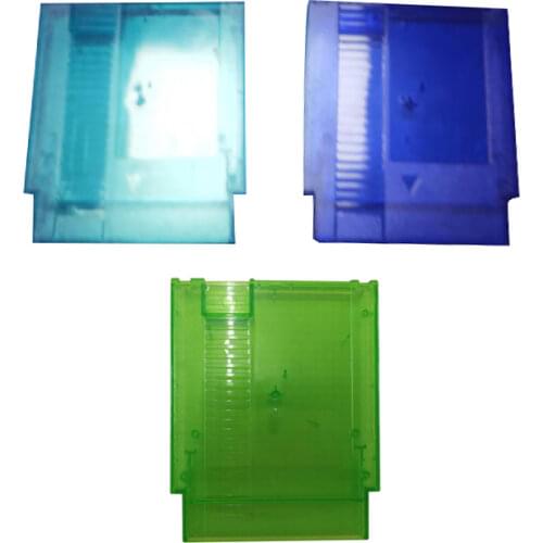 Xunbeifang Transparent green Replacement 72-Pin Game Card Shell for NES Game Cartridge Cover Plastic Case