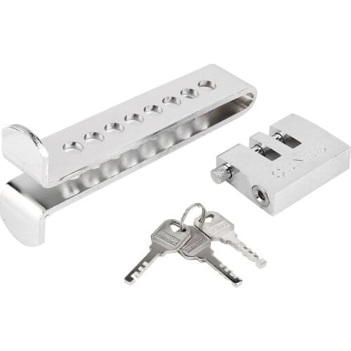 Universal Stainless Steel 8 Holes Car Clutch Lock Car Brake Throttle Lock Accelerator Pedal Lock Anti-theft Auto Supplies