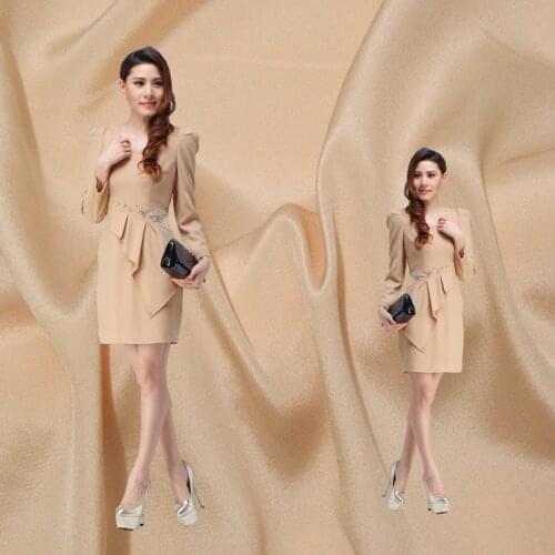 High-grade solid color heavy silk crepe de chine fabric 30mm pink clothing dress silk fabric wholesale silk cloth 111cm