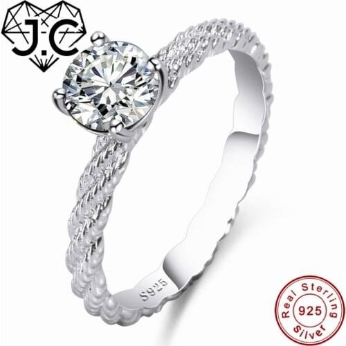 J.C Women Round Cut Rainbow & White Topaz Fine Jewewelry 925 Sterling Silver Ring Size 6 7 8 9 Sample Wedding Bands Jewelry