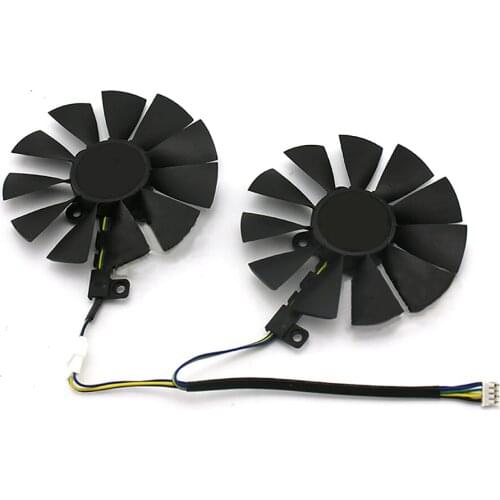 1/2pcs Graphic Card Cooling Fan For ASUS GTX 1060-O6G-GAMING Replacement Cooler Fan Spare Parts