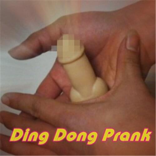 1 Set Ding Dong Prank Funny Gadgets Street Stage Close Up Magic Tricks Magician Joke Penis Sex Gimmicks Magic Props