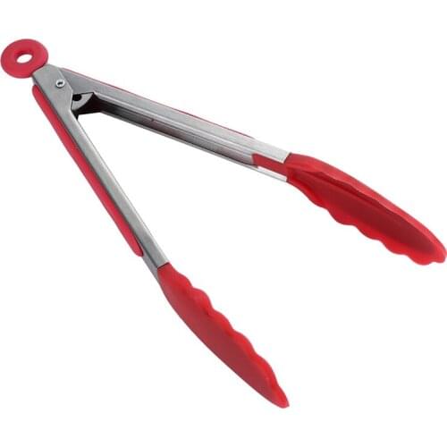 14 inch Silicone Kitchen Tongs Large Size Handle Food Grade Cooking Clip Clamp Kitchen Cooking Salad Serving BBQ Tong tools