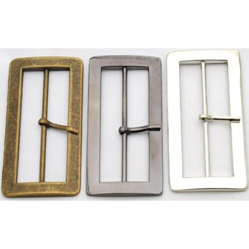 15pcs/lot Metal Buckle hook buckle clip Inner Width 62mm metal big buckle with pin alloy belt buckkle silver BK-065