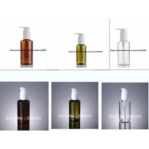 150ML GREEN/TRANSPRENT /BROWN plastic PET bottle for lotion /emulsion bottle/foundation/serum cosmetic packing skin care