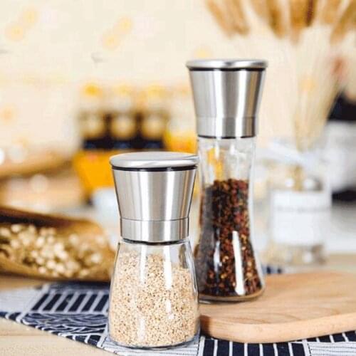 160ml Stainless steel pepper grinder pepper powder pepper coffee grinder creative manual glass grinder