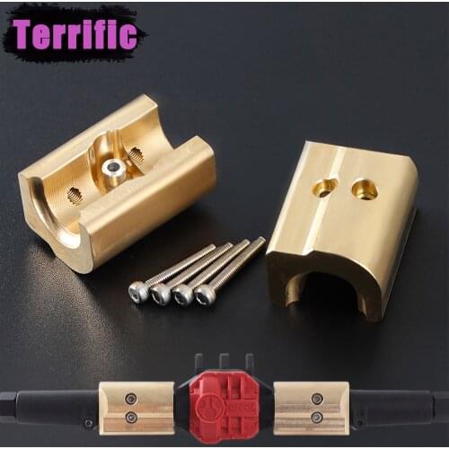 2PCS AR44 Counterweight Axle Body Brass Weight for 1/10 RC Crawler Axial SCX10II 90046 90047 Low Center of Gravity Upgrade Parts