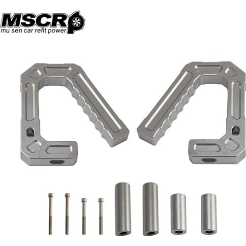 2pcs Front Grab Bar Aluminum Grab Handles For 07-18 Jeep Wrangler JK 4DR Silver/Blue/Red-YX02387