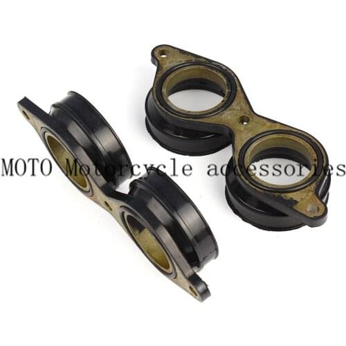 2pcsCarburetor Manifold Interface Carburetter Intake Pipe Adapters Insulator Connector Glue For CBR600 RR CBR600RR F5 2007-2017
