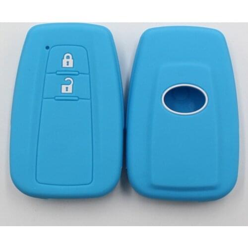 3PC Silicone Car Key Case For Toyota Aqua Ractis Vitz RAV4 HiAce Land Cruiser Cover Keyless Remote Fob Shell Sleeve Protector