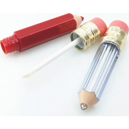 30Pcs Empty Lip Gloss Tube Containers, 5ml Pencil Shaped Lip Balm Containers Refillable Cute Lip Gloss Tube Bottles