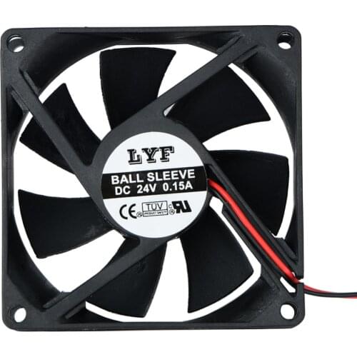 8025 Fan 24V 2P CPU PC Computer Case Fan Laptop GPU Cooling Fan Ball/Sleeve
