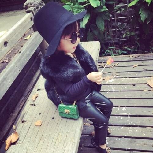 Childrens Wear Fashion Fall Autumn Winter faux fur Jacket Kids Girl and boys Waistcoat fox wool vest Fashion Cute coat CT048