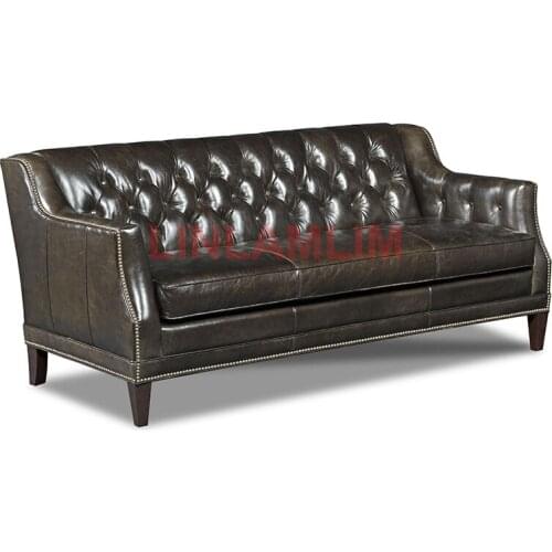 Linlamlim living room Sofa American sofa genuine leather couch Nordic feather sofa muebles de sala cama puff asiento sala futon