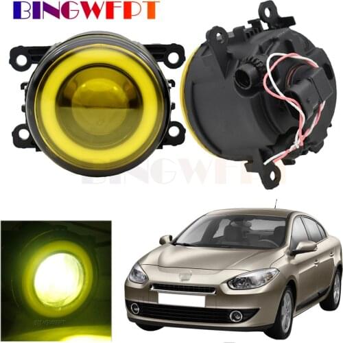 For Renault Fluence L30 Saloon 2010 2011 2012 2013 2014 2015 Car LED Fog Light Angel Eye Daytime Running Light