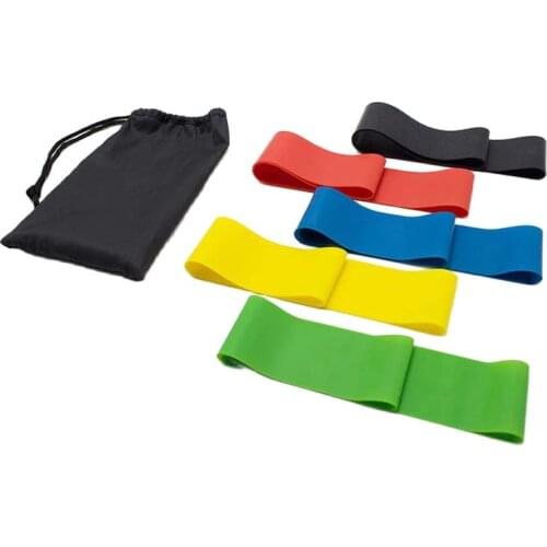 Resistance Bands for Legs and Butt Latex Free Exercise Bands Set of 5 Fitness Physical Therapy
