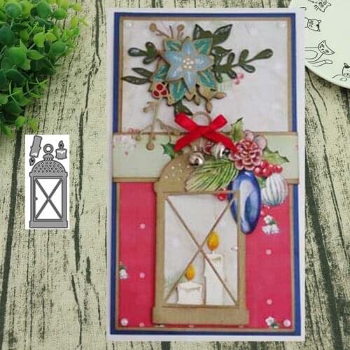 Metal Cutting Dies Christmas street lights for Scrapbooking Steel Craft Die Cut Embossing Paper Card Album Stencil