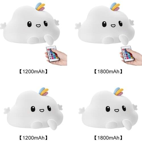 Cute Cloud Night Light Kids Room Decor LED Dimmable Night Light for Baby Children Birthday Gift Bedroom Living Room Decoration