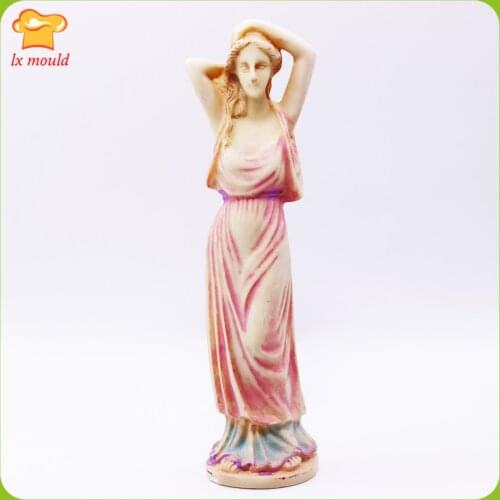 New Statuette Candle Mold Statue Silicone Mould Art Candle Decoration Tools