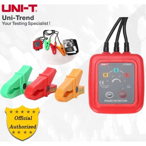 UNI-T UT262A/UT262C Non-Contact Phase Detector;Phase Sequence Detector, Missing Phase/Live Power/Circuit Break/Voltage Detection