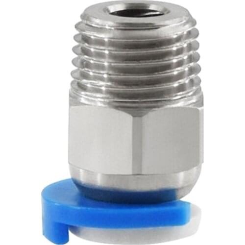 3D Printer Pneumatic Connectors PC4-01 1.75mm PTFE Tube Quick Coupler J-Head Fittings Hotend Fit Screw Thread 1 Set