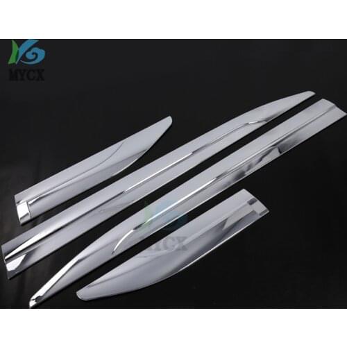 4pcs Chrome Door Side Molding ABS Car Body Line Trim For Nissan Terra 2017-2019 Chrome Styling