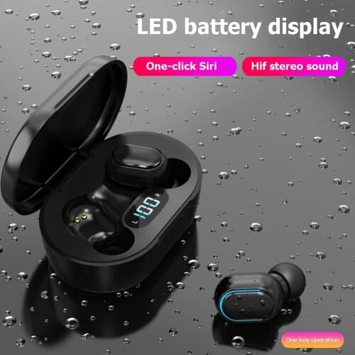 TWS Wireless Earphones Bluetooth Headphones Noise Cancelling Waterproof LED Display Screen In-ear Headset 3D Stereo Earbuds
