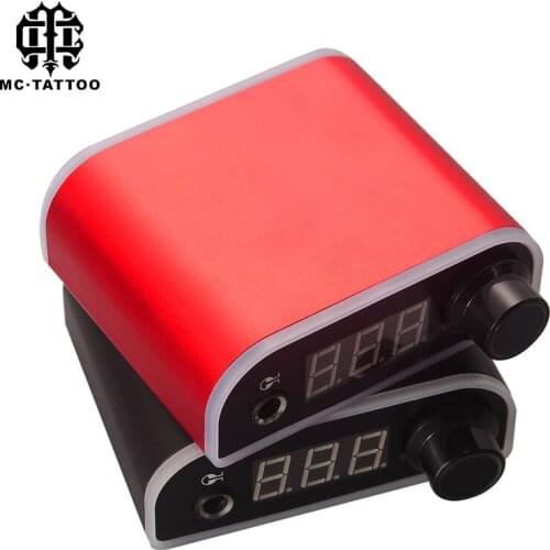Professional Mini Colorful dual-mode intelligent digital LCD tattoo power supply With Power Adaptor for machine gun work