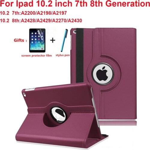 For iPad 10.2 Case 7th 8th Generation Funda 360 Degree Rotating Leather Smart Coque For iPad 10.2" A2270/A2428/A2428/A2429