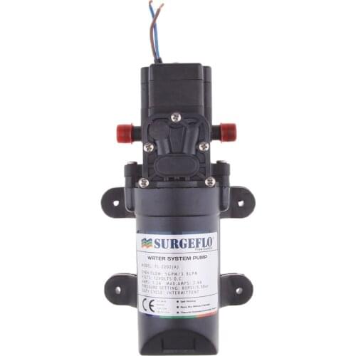 Electric Water Pressure Diaphragm Pump 80psi 1GPM Caravan RV Boat Marine