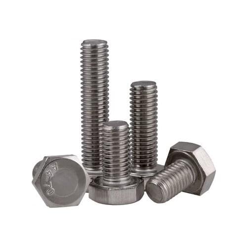 DIN933 Standard 316 Stainless Steel External Hexagonal Hexagon Hex Head Screws Bolt M4 *10/12/16/20/25/30/35/40mm