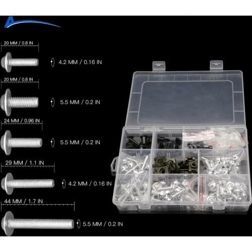 For Suzuki Universal Motorcycle Fairing Bolts Kit Screws Accessories VS800 Intruder VZ800 Marauder Bandit 650S DL1000/V-STROM