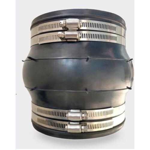 DN125-DN400 KXT Flexible Rubber Joint Stainless Steel 304 Clamp Type Pipe Flexible Rubber Joint