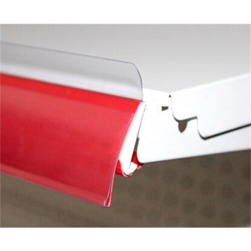 Supermarket label holder strip shelf protection guardrail cover POP sign tag banner holder clip strip shelf talker