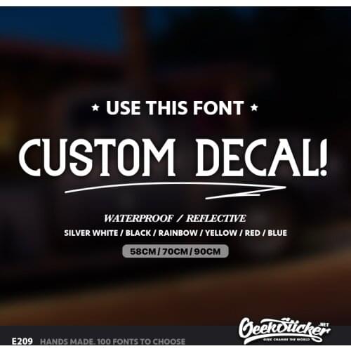 Geeksticker Custom Car Front Windshield Decal Stickers Waterproof Reflective Sticker For For Peugeot Volkswage BMW VW Benz Audi