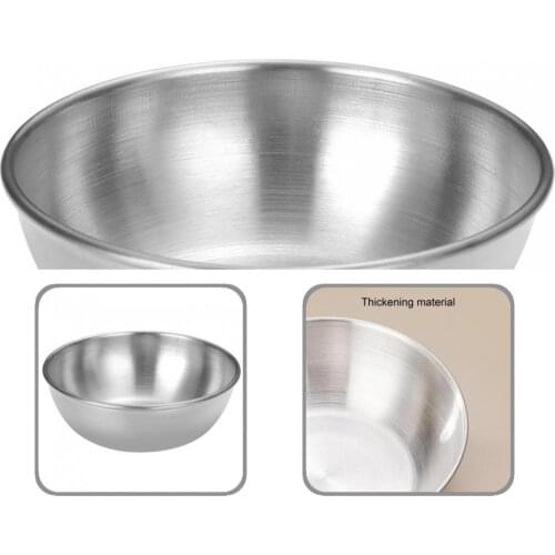 Stainless Steel Useful Stainless Steel Sauce Bowl Exquisite Workmanship Sauce Dish Reusable for Restaurant