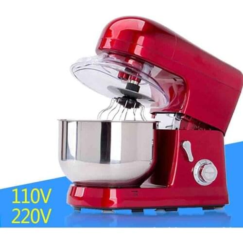 Multi-functional 5L home/commercial stainless steel chef machine and noodle machine kneading milk beat egg machine 220V 1pc