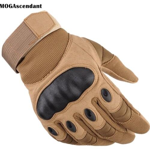 Mens Knuckle Tactical Gloves Military Army Airsoft Hard Hunting Full Finger Gloves Outdoor Touch Screen Shooting Bicycle Gloves