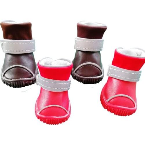 Dog Shoes Waterproof Dog Boots Reflective Non-slip Antiskid Pet Shoes Chihuahua Yorkshire Poodle Pomeranian Pug French Bulldog