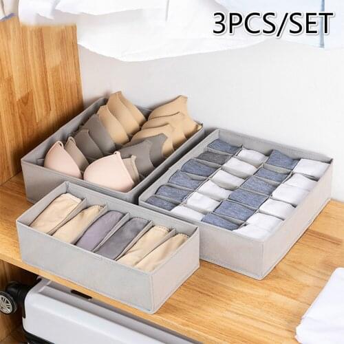 Bra Underwear Organizer Non-woven Drawer Closet Organizers Storage Organizador Drawer Divider Boxes Storage Box