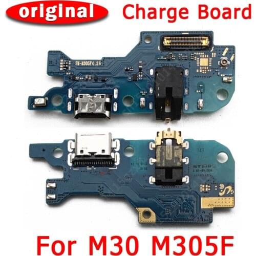 Original Charging Port for Samsung Galaxy M30 M 30 Charge Board USB Plug PCB Dock Connector Flex Replacement Spare Parts