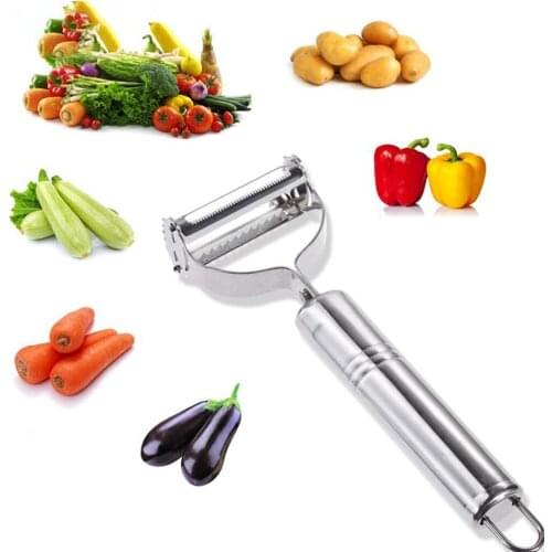 Stainless Steel Peeler Grater Multi-function Fruit Peeler Vegetable Fruit Peel Shredder Slicer Grater Kitchen Accessories