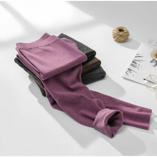 Thick Ladies Thermal Underwear Female Clothing New Long Johns For Women Fit Size Winter Thermal Underwear Suit